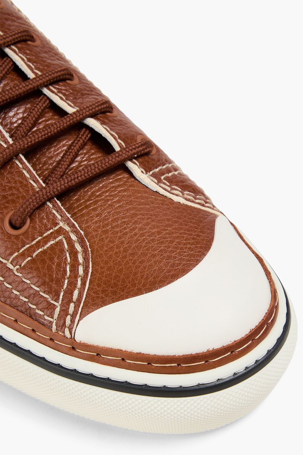 TOD'S Pebbled-leather sneakers