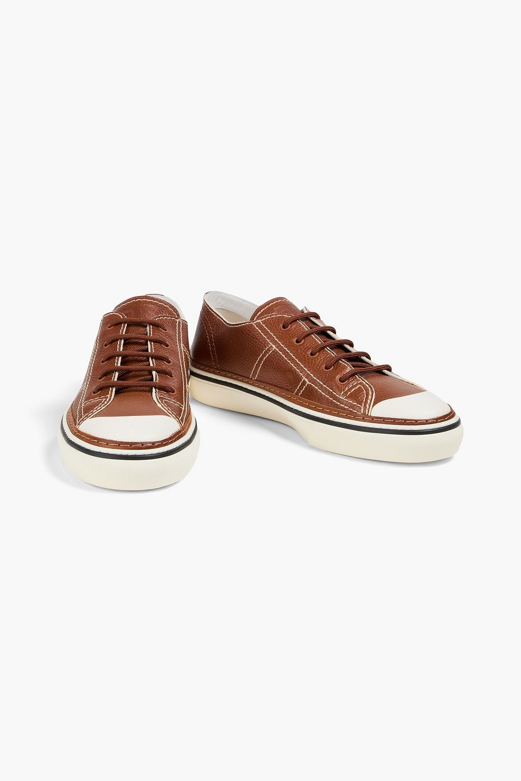 TOD'S Pebbled-leather sneakers