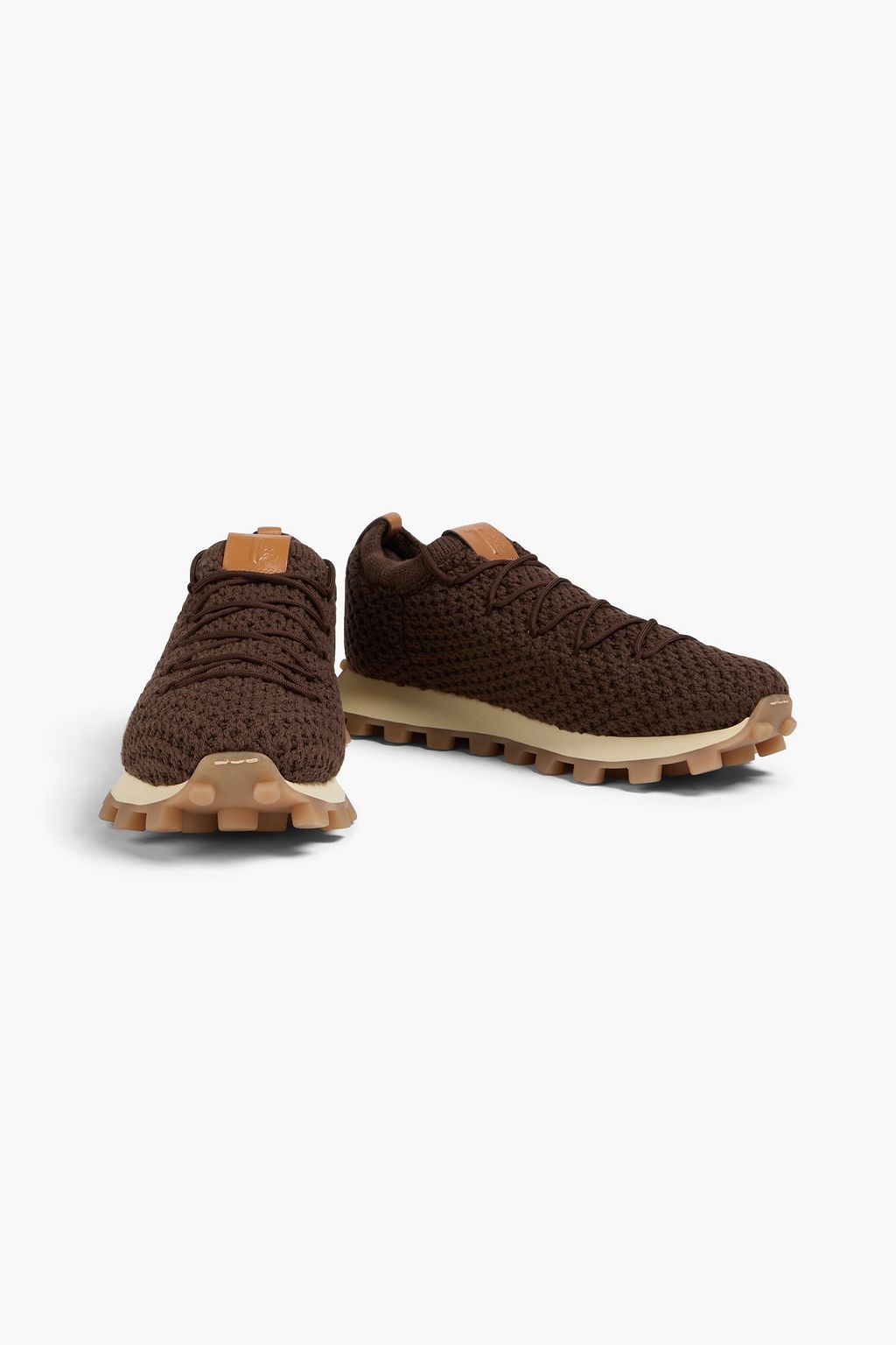 TOD'S Crochet-knit sneakers
