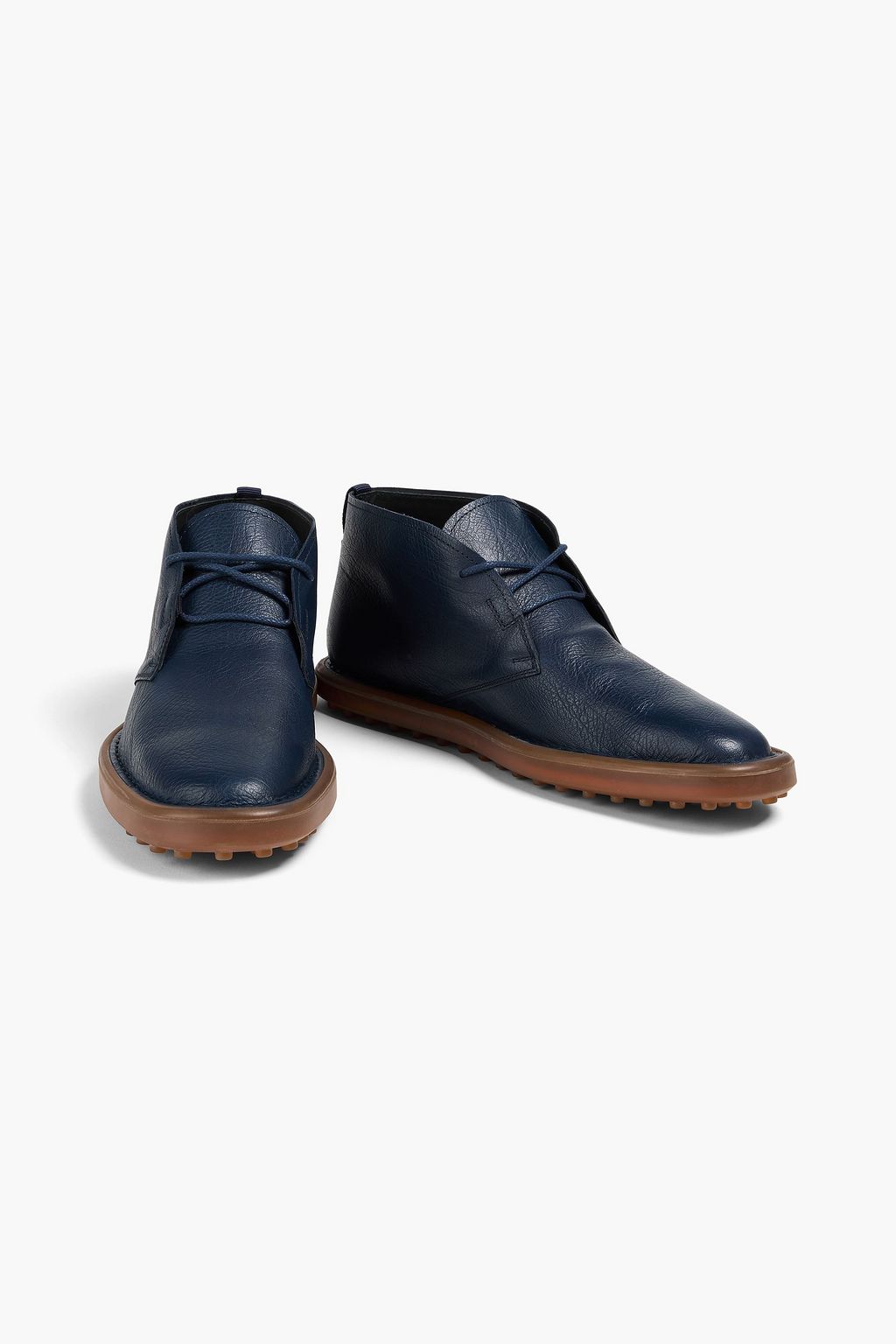 TOD'S Pebbled-leather desert boots
