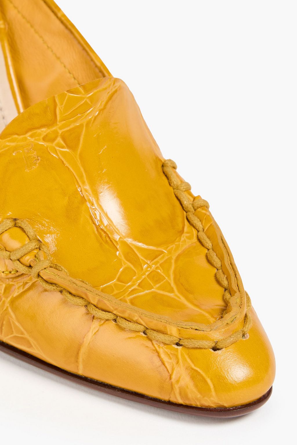 TOD'S Croc-effect leather mules