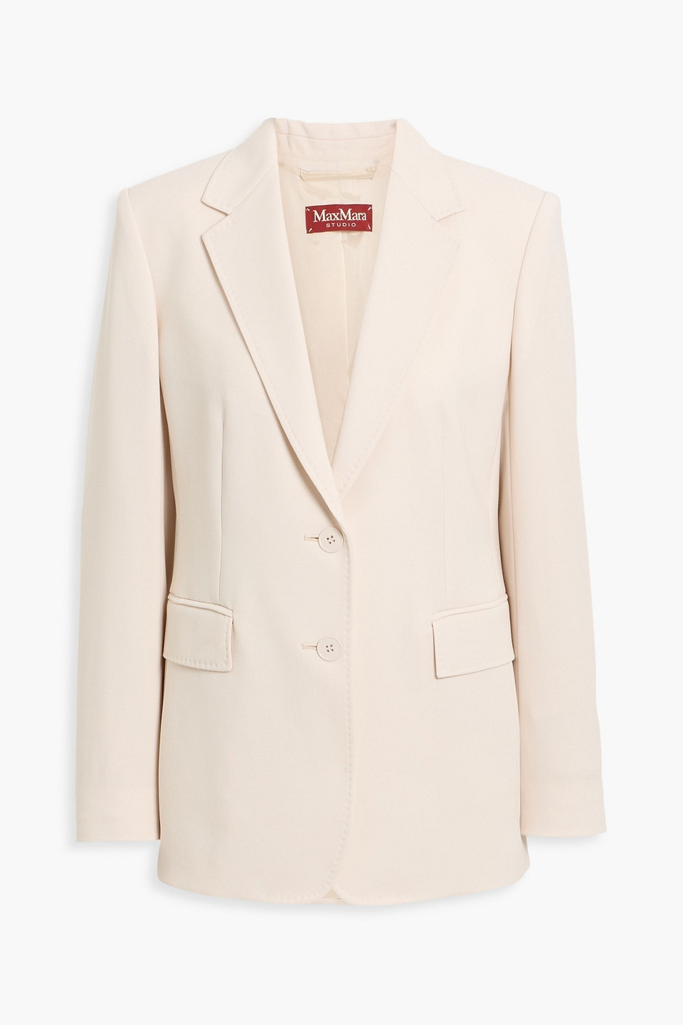 Max Mara Magma Wool-twill Blazer In Neutral