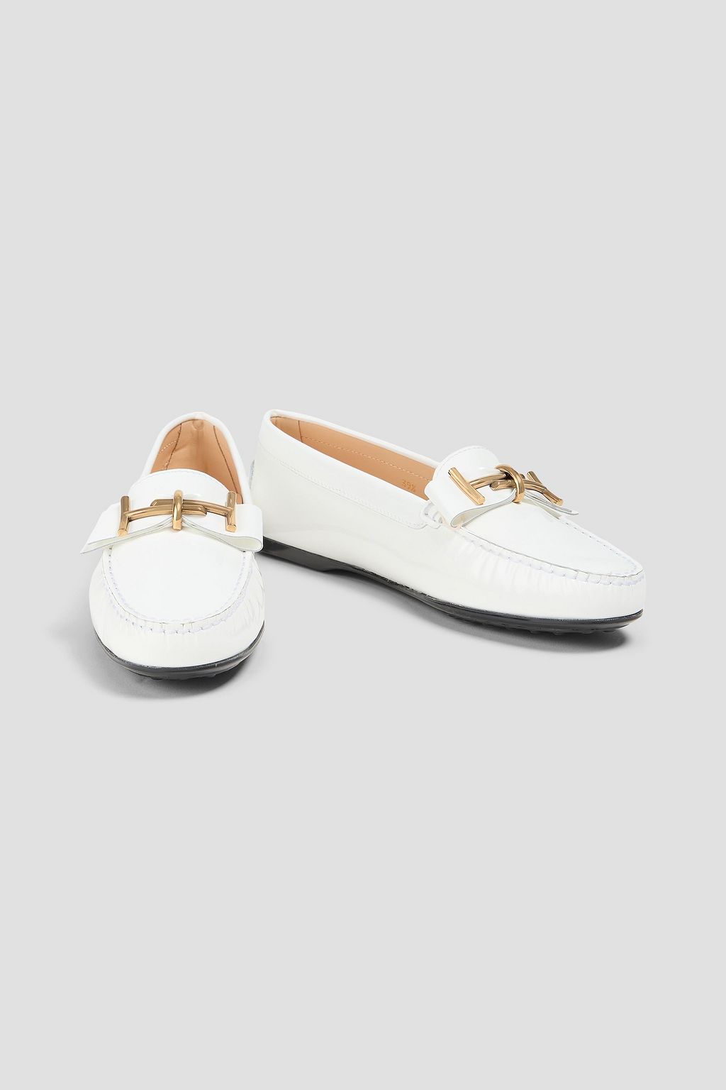 TOD'S Double T patent-leather loafers