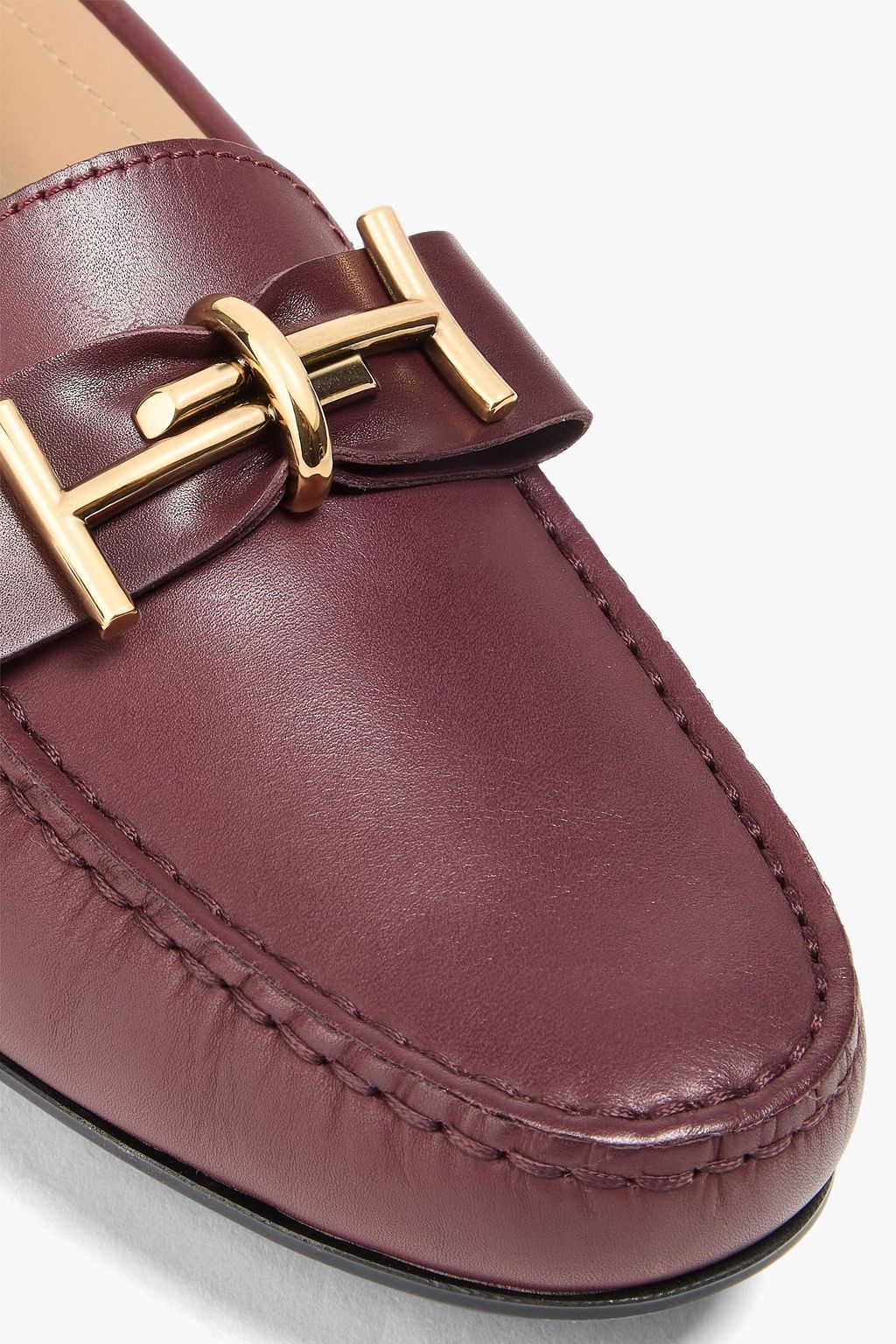 TOD'S Embellished leather loafers