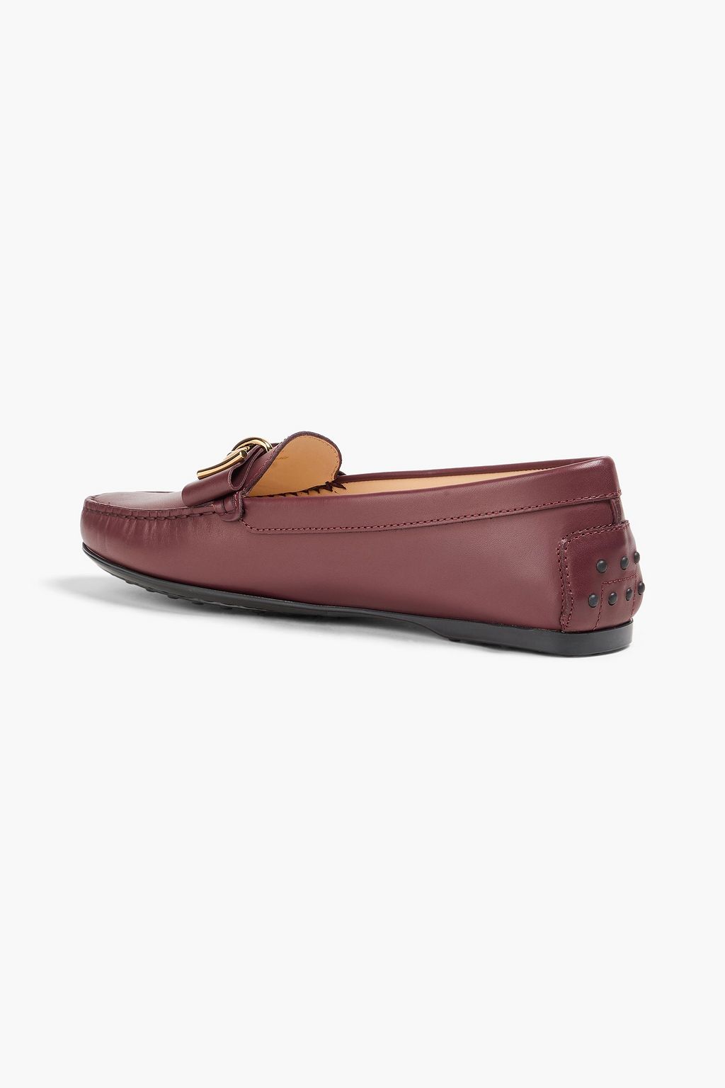 TOD'S Embellished leather loafers