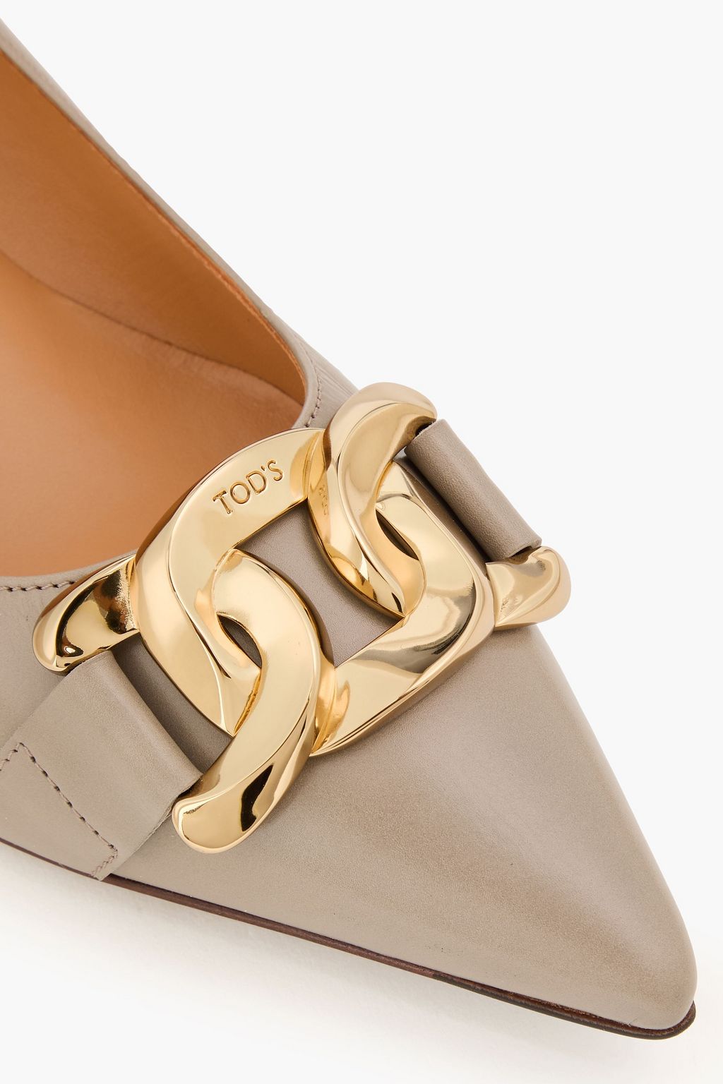 TOD'S Embellished leather pumps