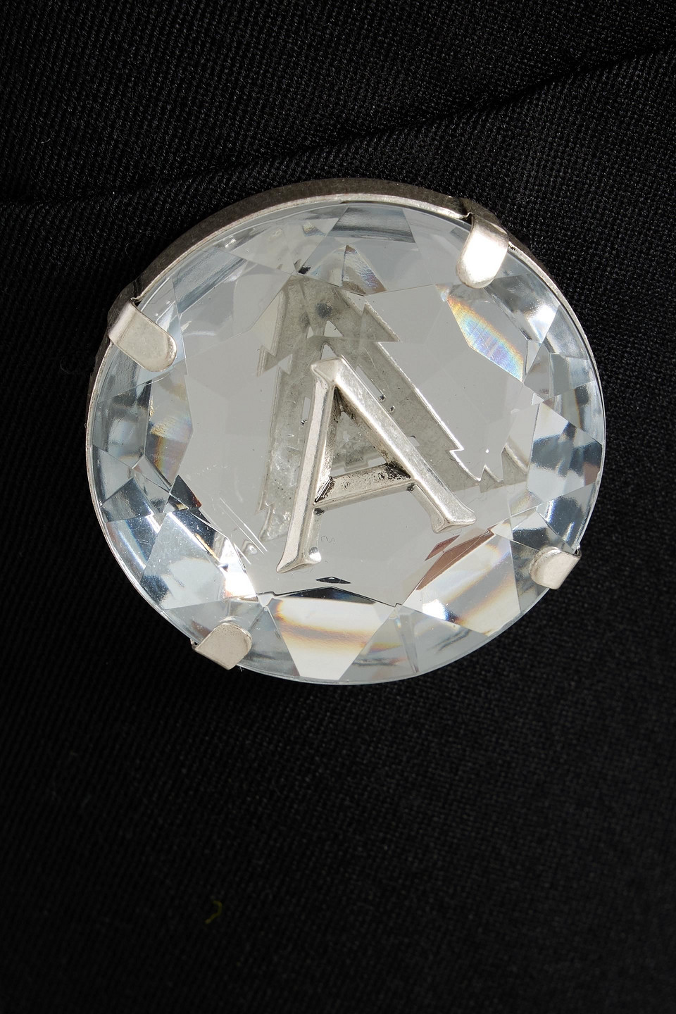 Area Embellished Wool-twill Mini Skirt In Black