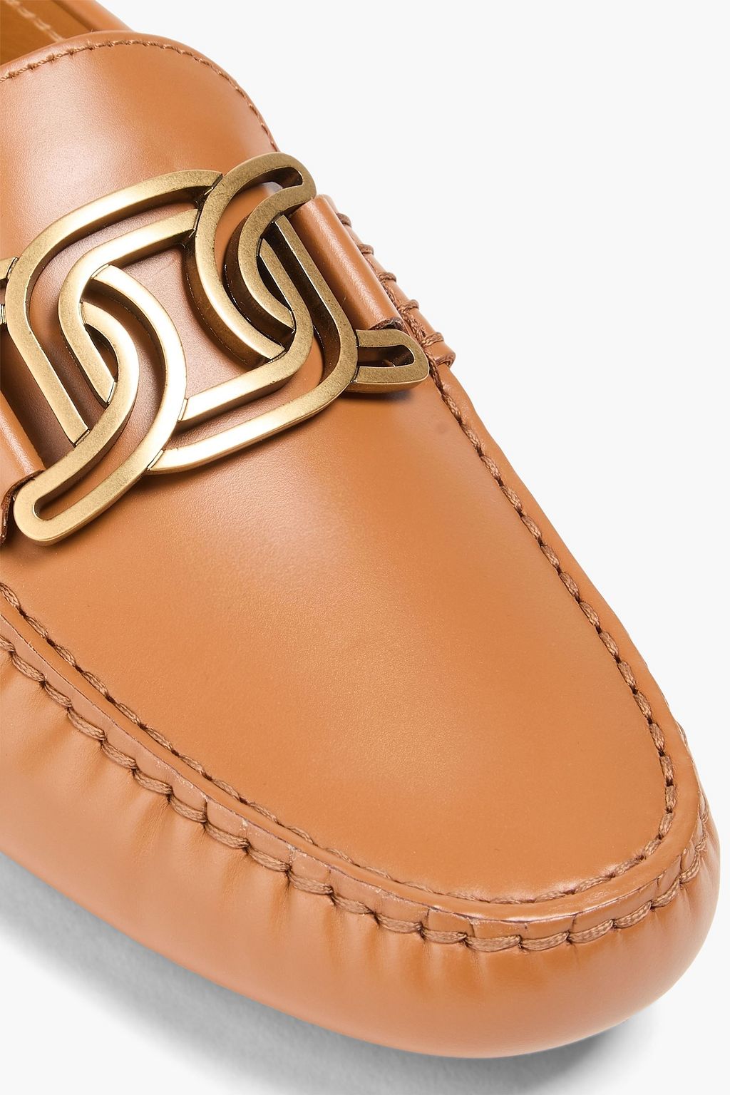 TOD'S Embellished leather loafers