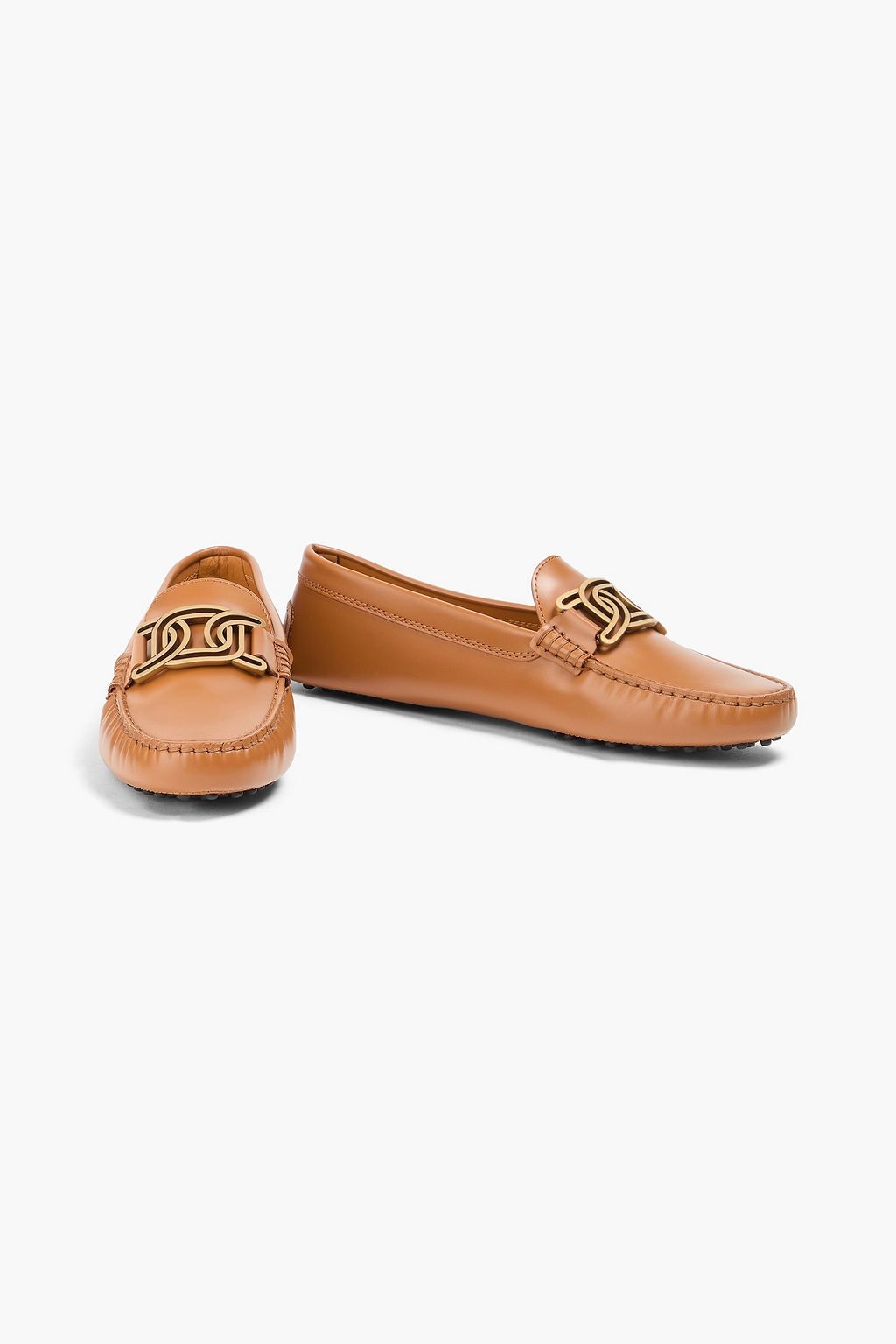 TOD'S Embellished leather loafers