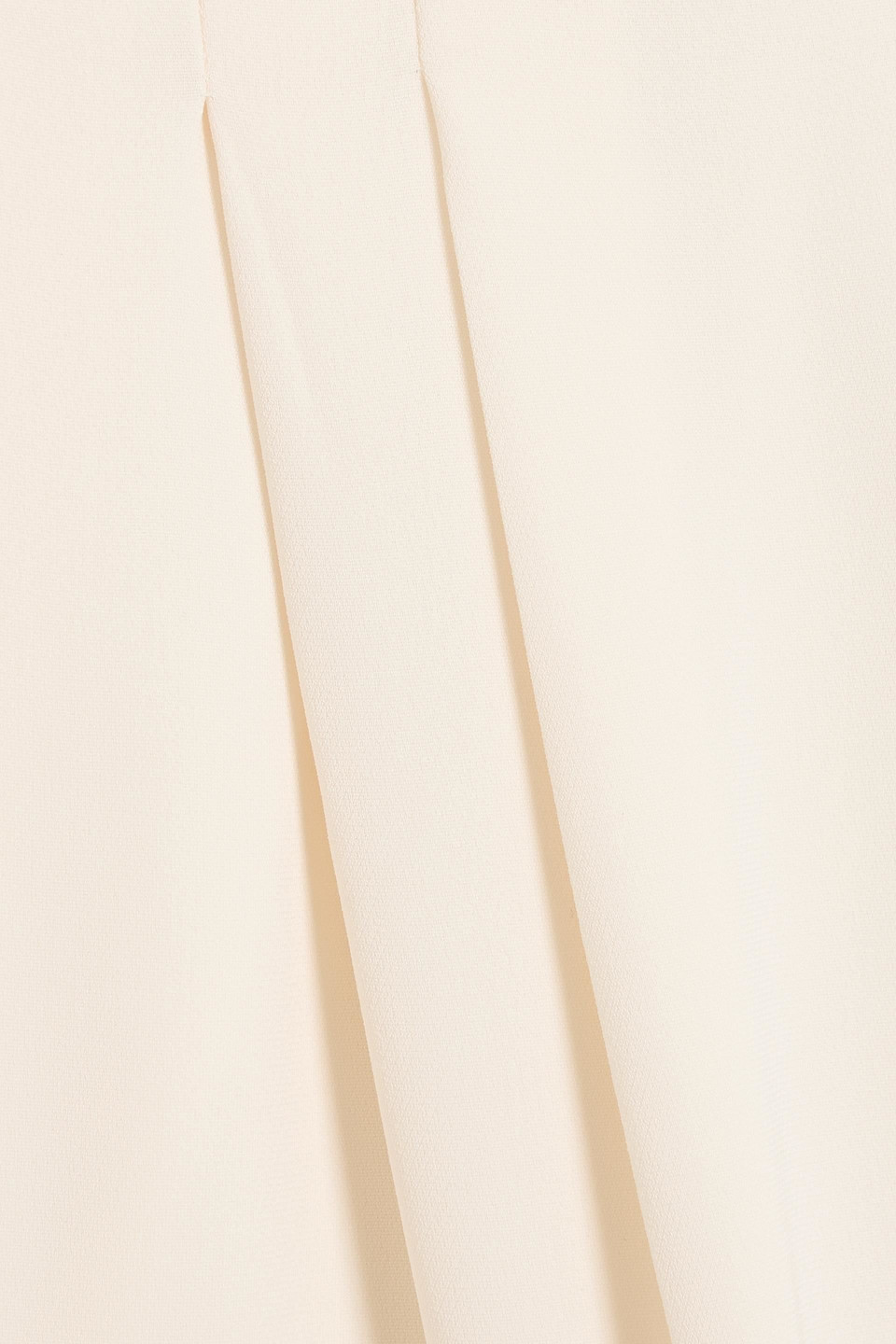 Max Mara Latina Belted Crepe Wide-leg Pants In White