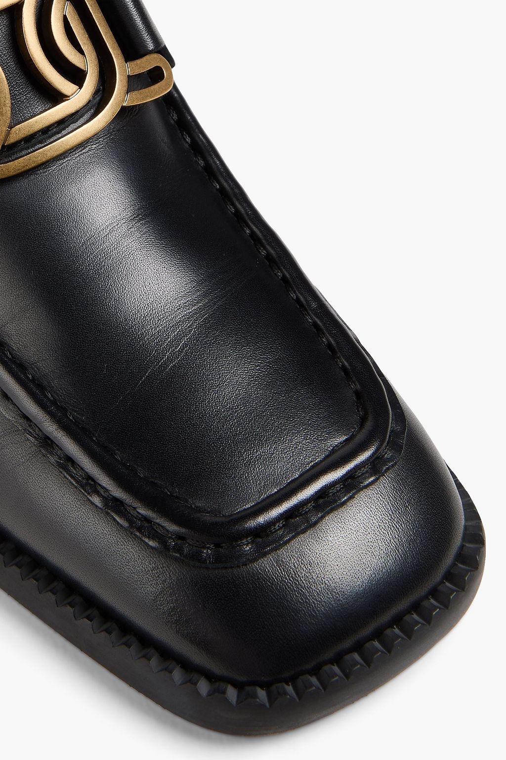 TOD'S Kate embellished leather loafers