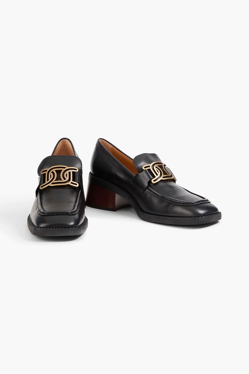 TOD'S Kate embellished leather loafers