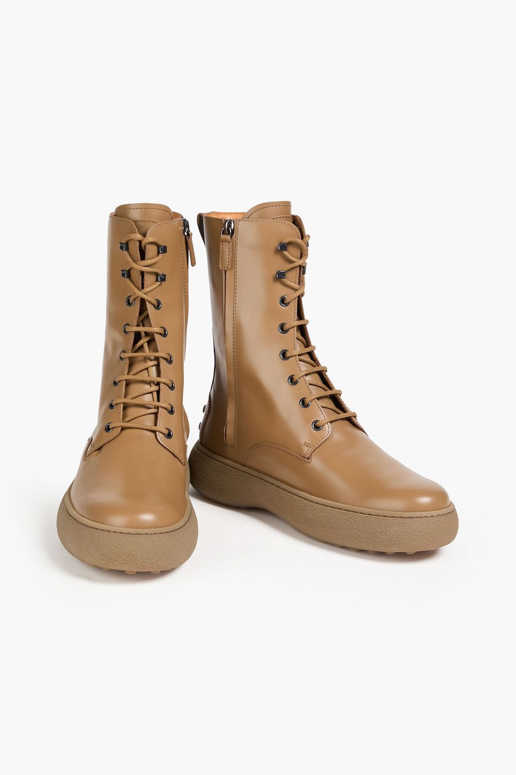 TOD'S 가죽 컴뱃 부츠