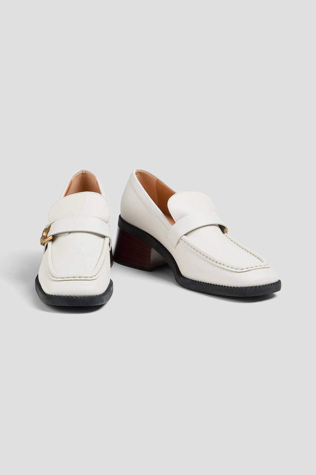 TOD'S Embellished leather loafers