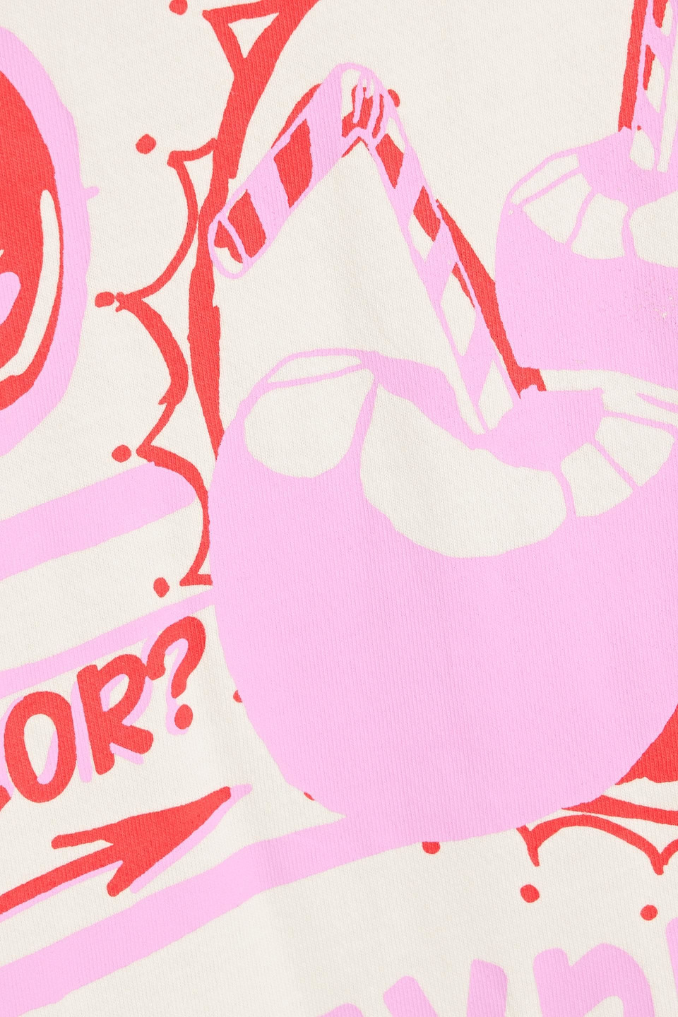 Farm Rio Printed Cotton-jersey Mini Dress In White