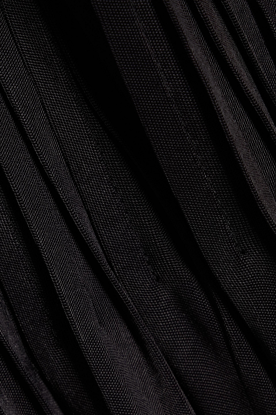Farm Rio Pintucked Jersey Wide-leg Jumpsuit In Black
