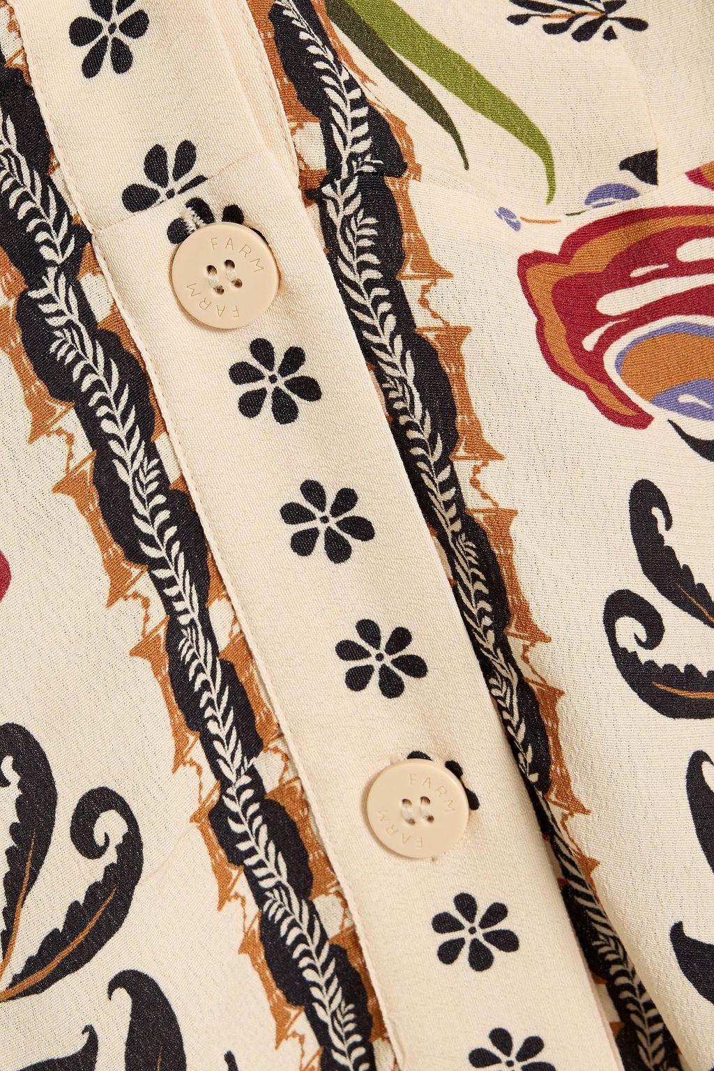 FARM RIO Printed crepe maxi dress