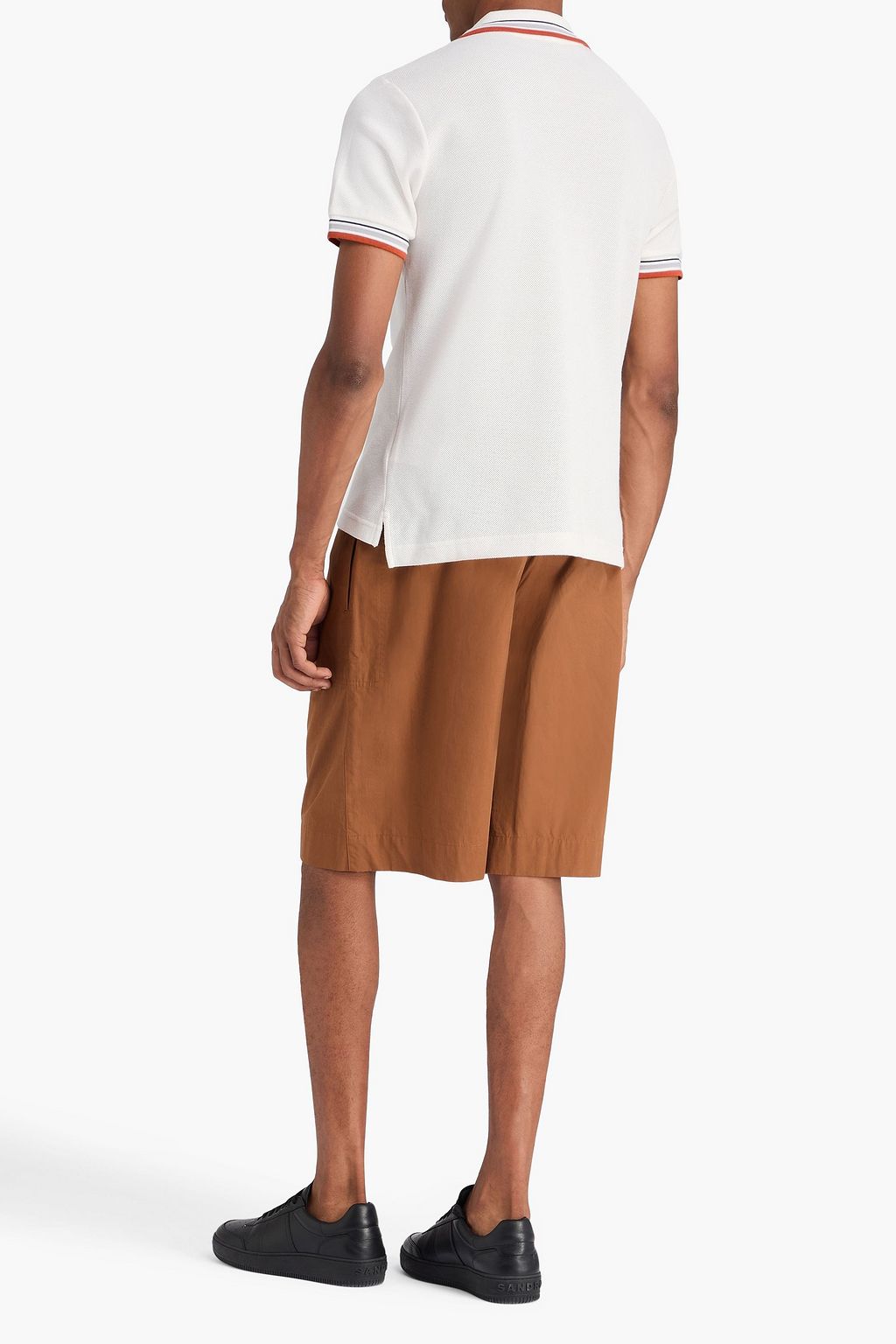 TOD'S قميص بولو من القطن وقماش بيكيه