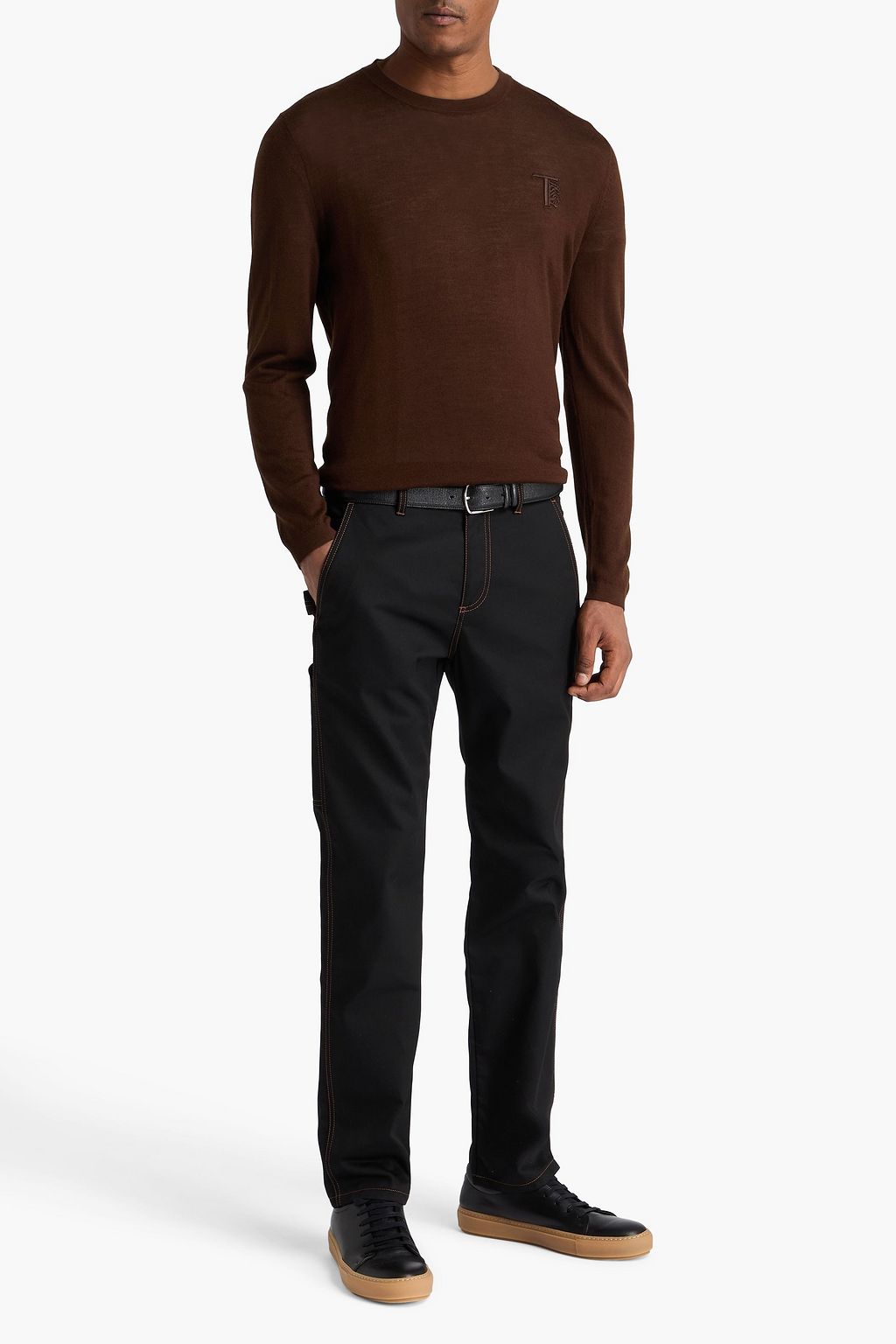 TOD'S Merino wool, silk and cashmere-blend sweater