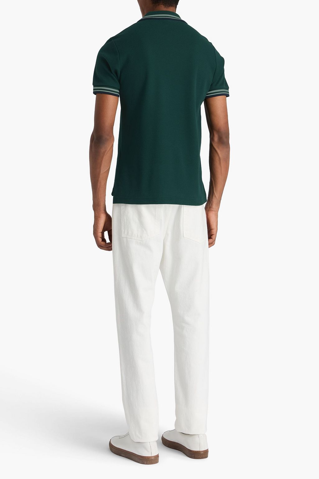 TOD'S قميص بولو من القطن وقماش بيكيه