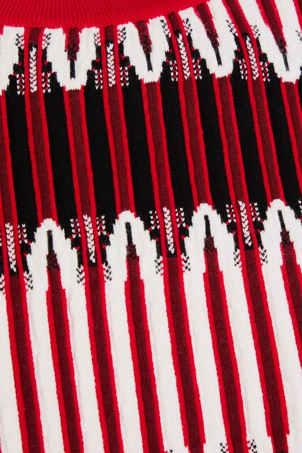 TOD'S فستان قصير بحبكة الجاكار