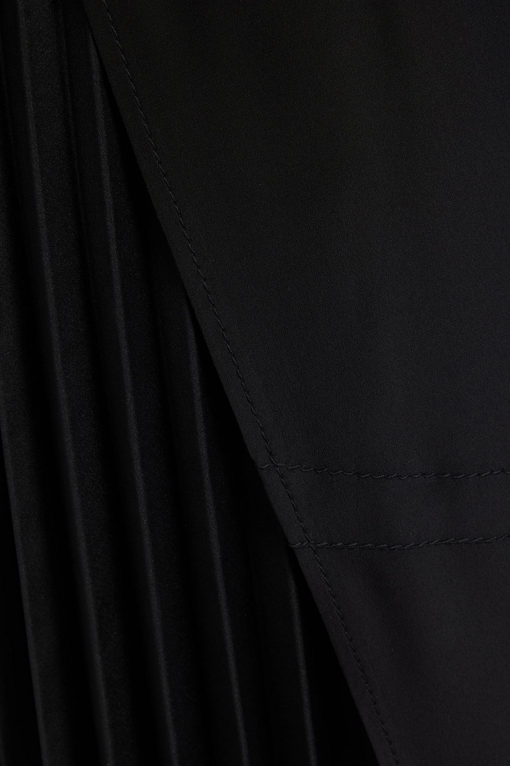 TOD'S Wrap-effect silk crepe de chine midi dress