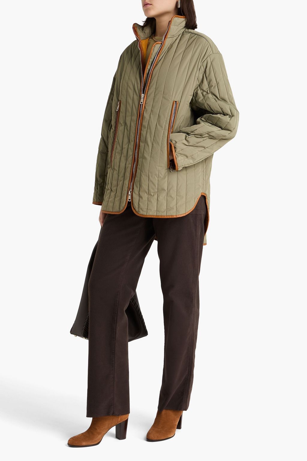 TOD'S معطف مبطّن من قماش عازل