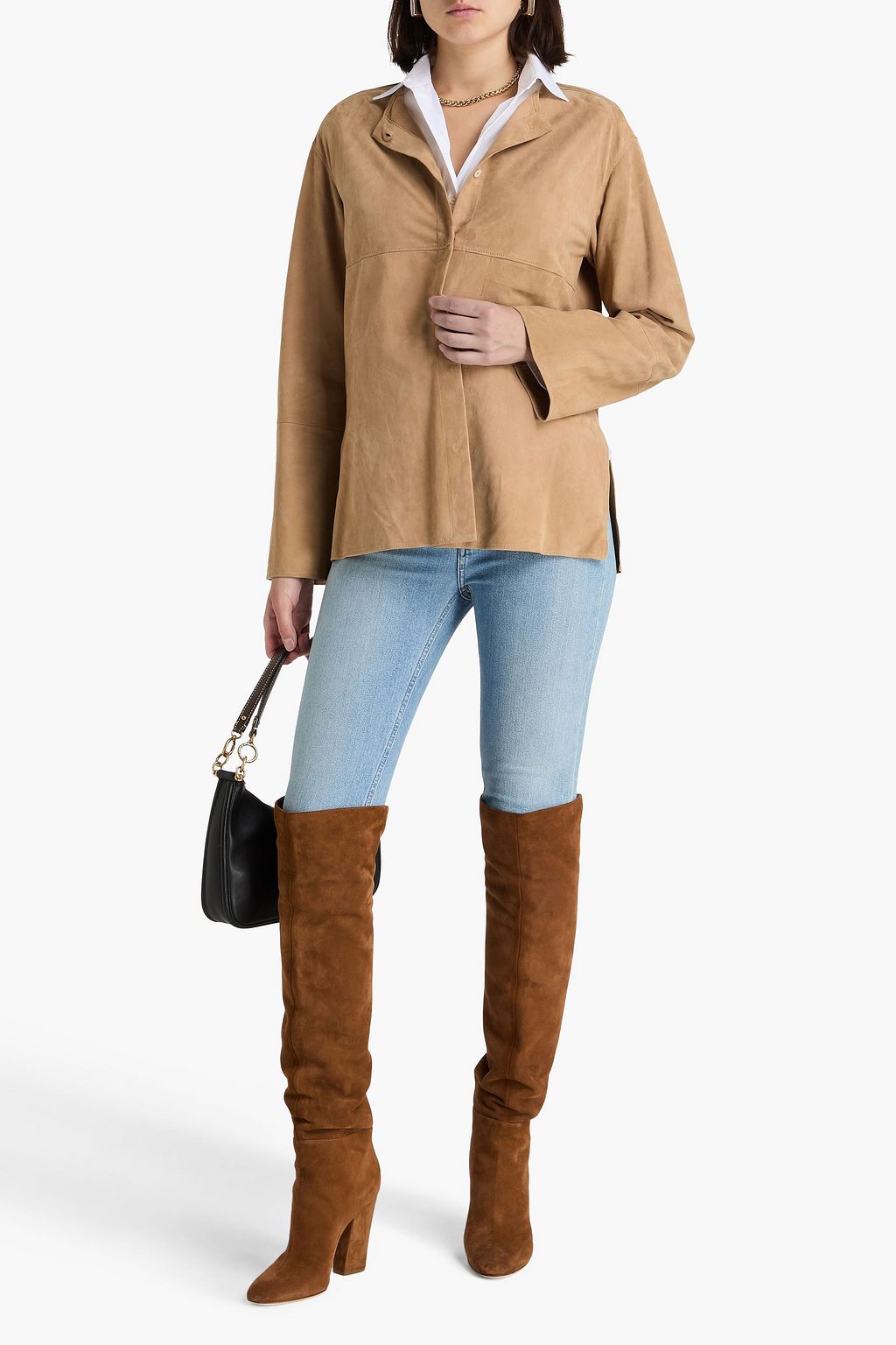 TOD'S 스웨이드 탑