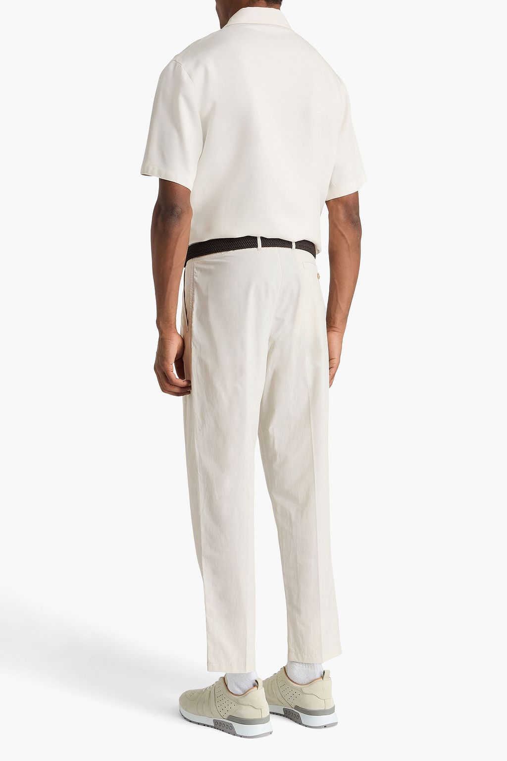 TOD'S Schmal zulaufende Chinohose aus Popeline aus einer Baumwollmischung