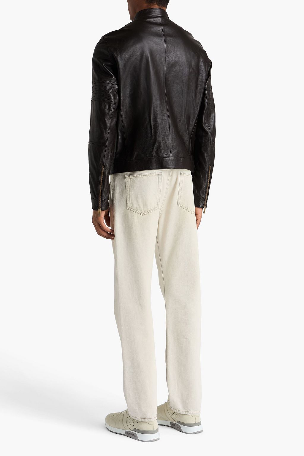 TOD'S Leather biker jacket