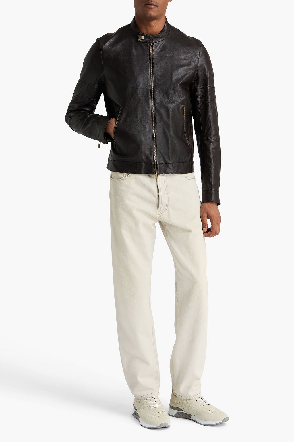 TOD'S Leather biker jacket