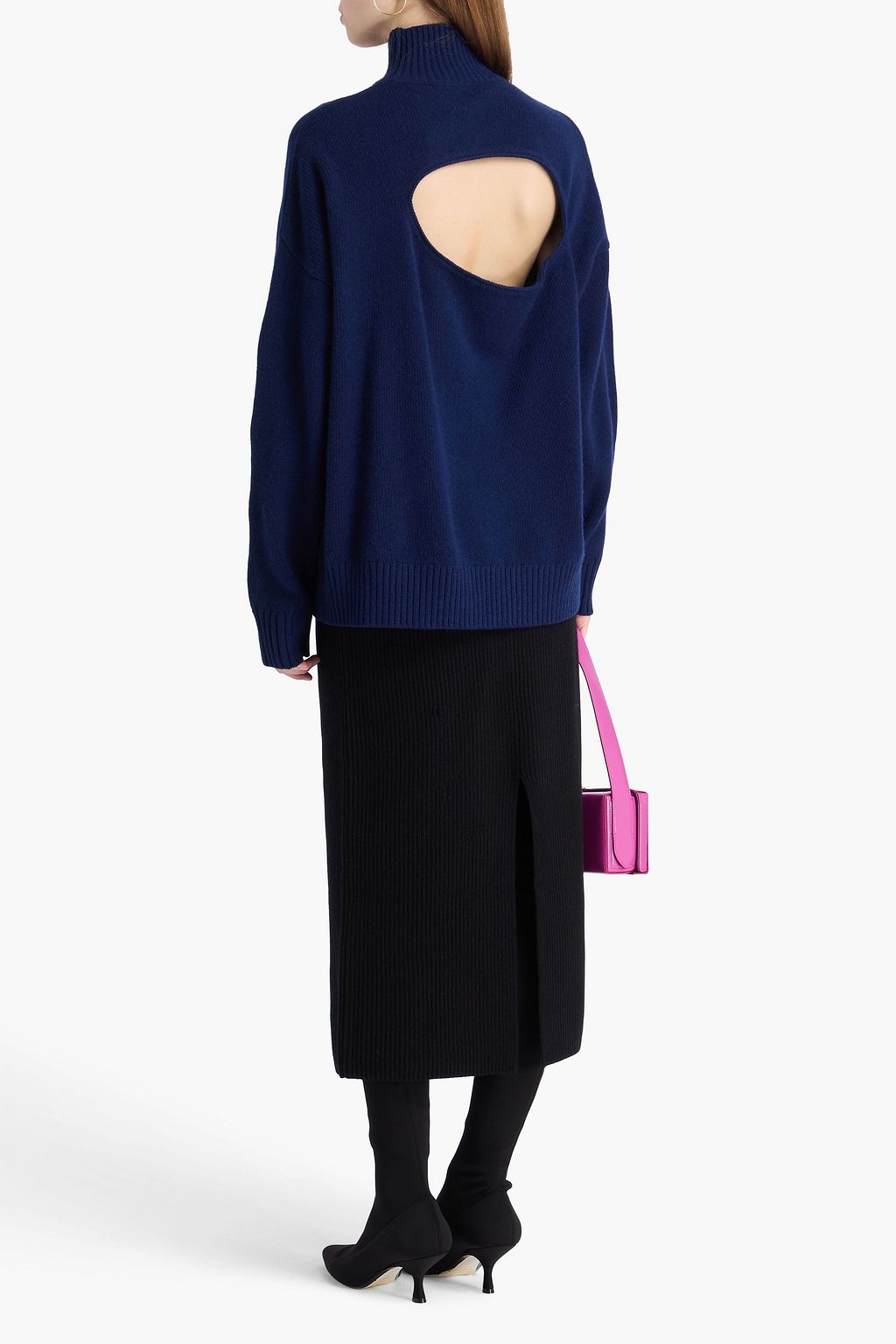 VICTORIA BECKHAM ウール&カシミヤ混 タートルネックセーター