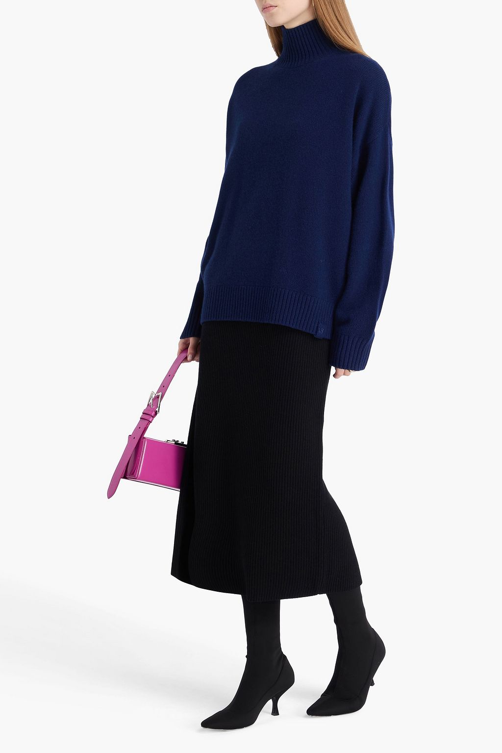 VICTORIA BECKHAM ウール&カシミヤ混 タートルネックセーター