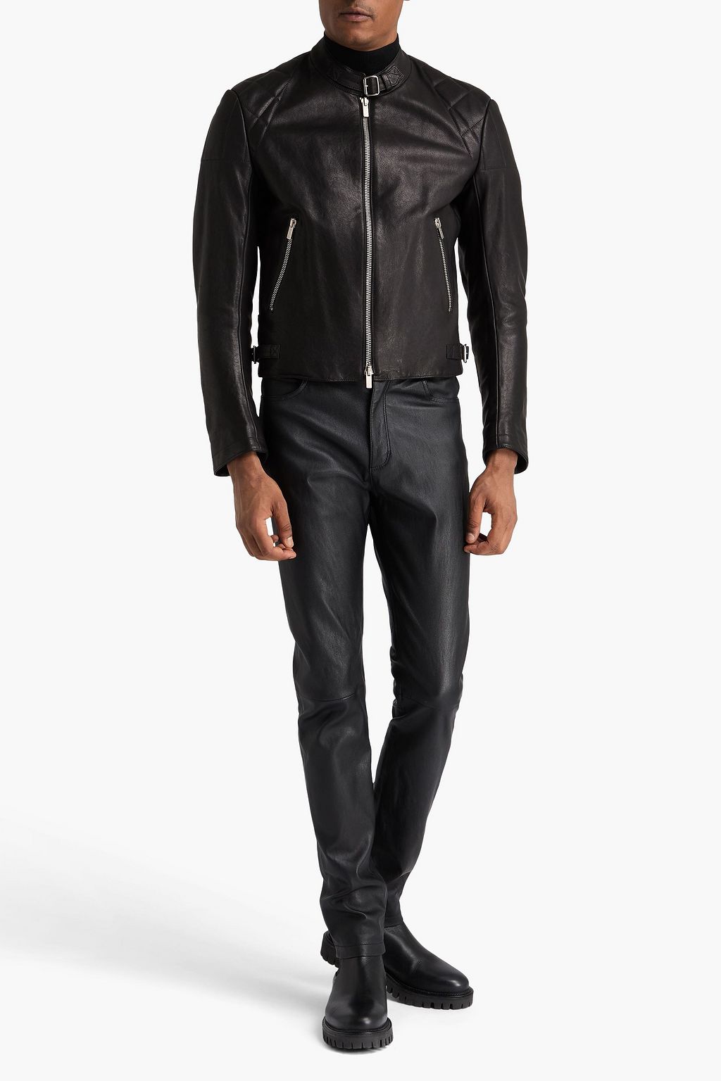 TOD'S Leather biker jacket