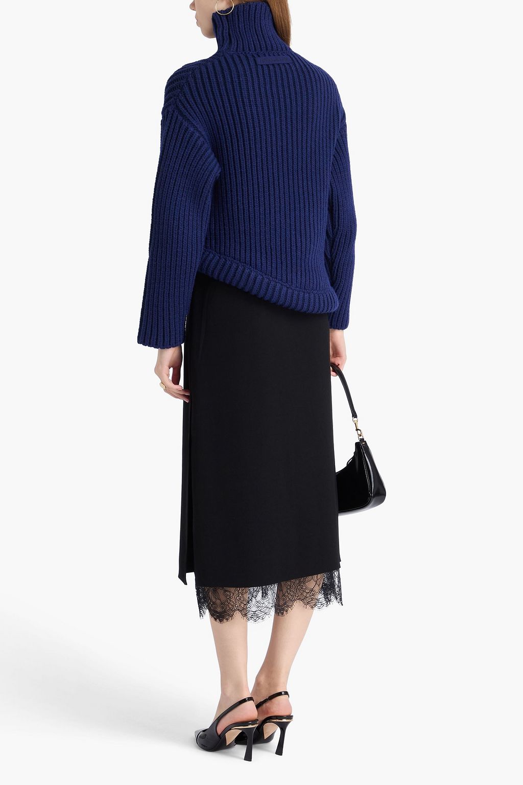 VICTORIA BECKHAM リブ編みニット タートルネックセーター