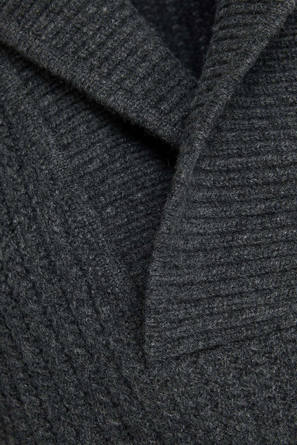 VICTORIA BECKHAM Embellished ribbed wool half-zip sweater