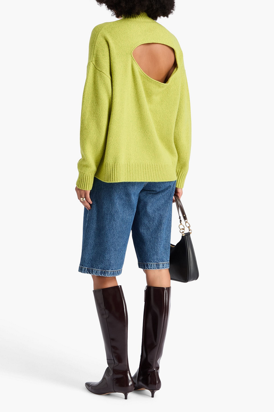  Victoria Beckham - Rollkragenpullover Aus Einer Woll-kaschmirmischung - Grün - Xs 