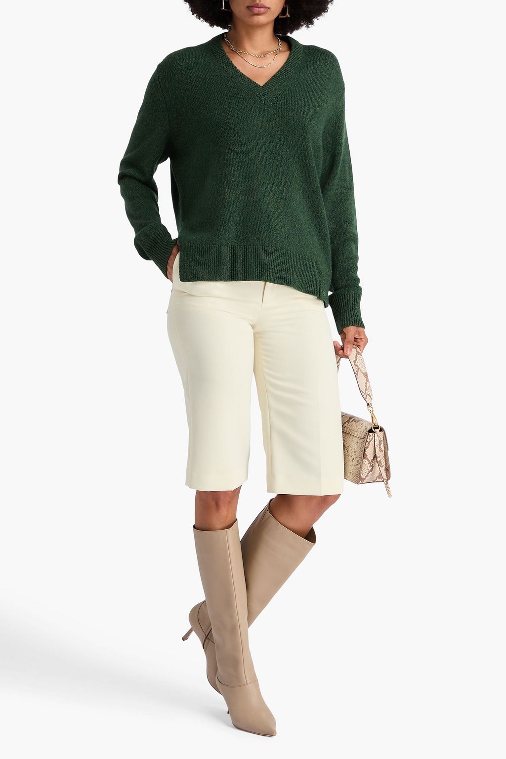 VICTORIA BECKHAM Wool and cashmere-blend sweater