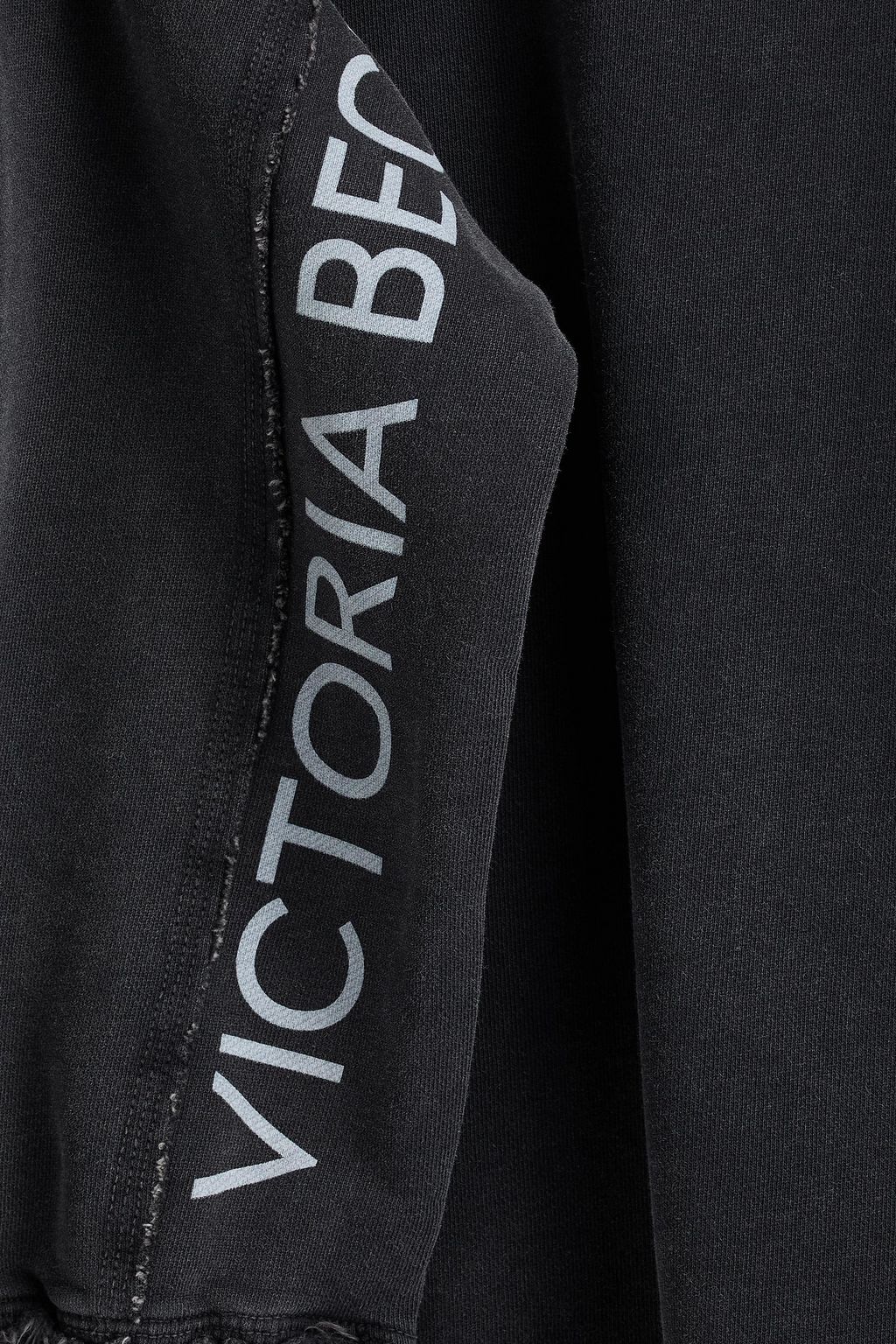 VICTORIA BECKHAM フレンチコットンテリー スウェットシャツ ダメージ加工