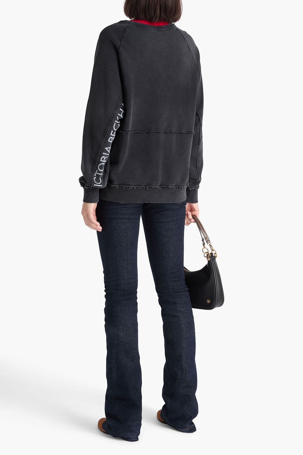 VICTORIA BECKHAM フレンチコットンテリー スウェットシャツ ダメージ加工