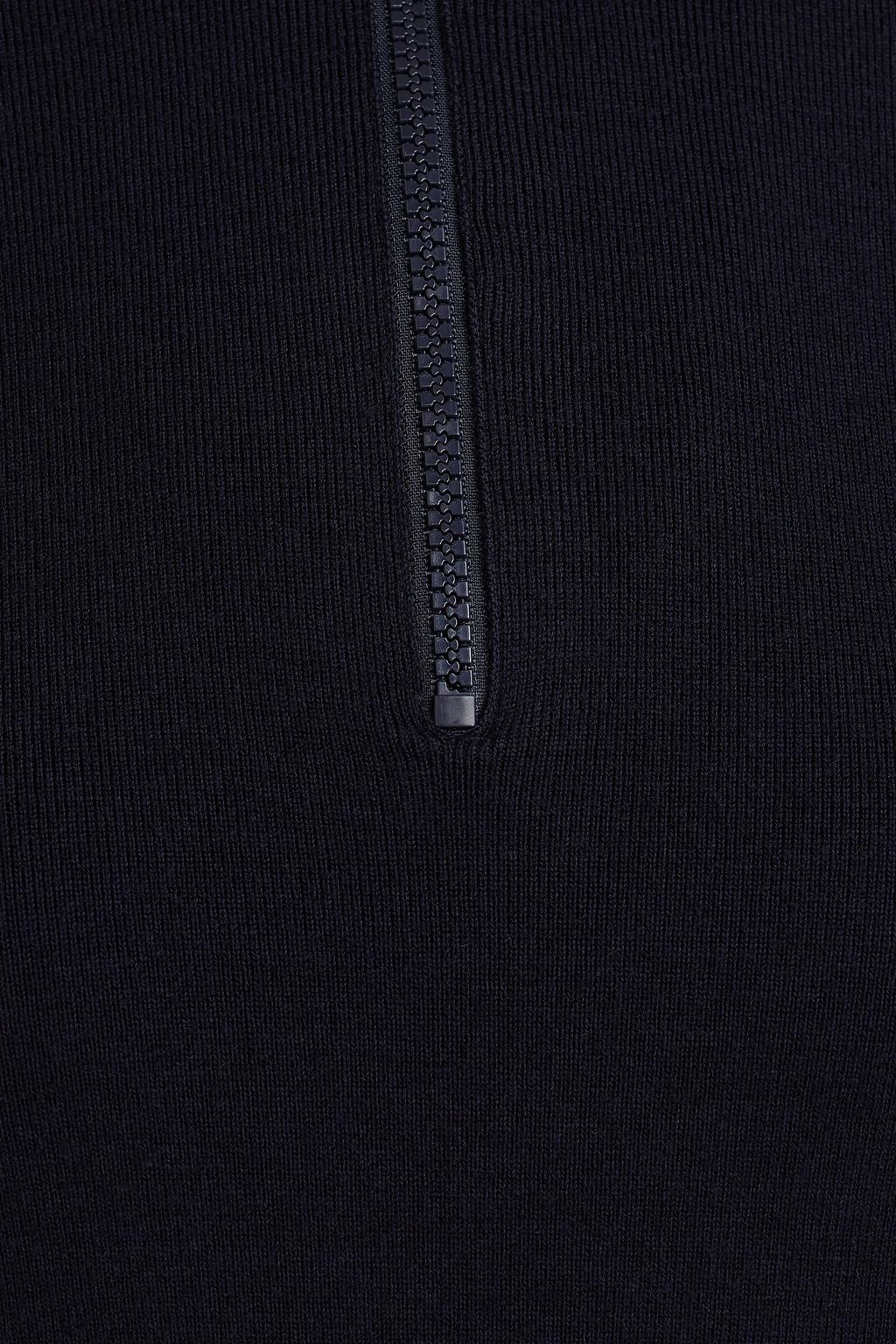 VICTORIA BECKHAM Merino wool-blend half-zip sweater