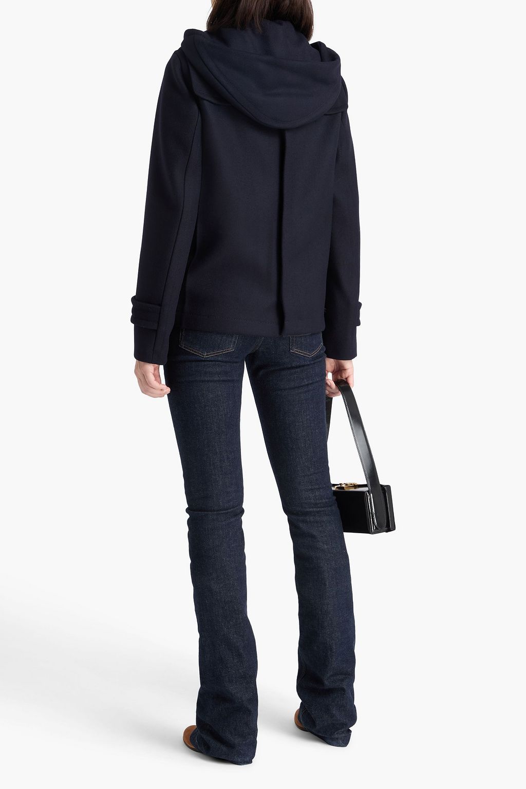 VICTORIA BECKHAM Wool-felt hooded coat