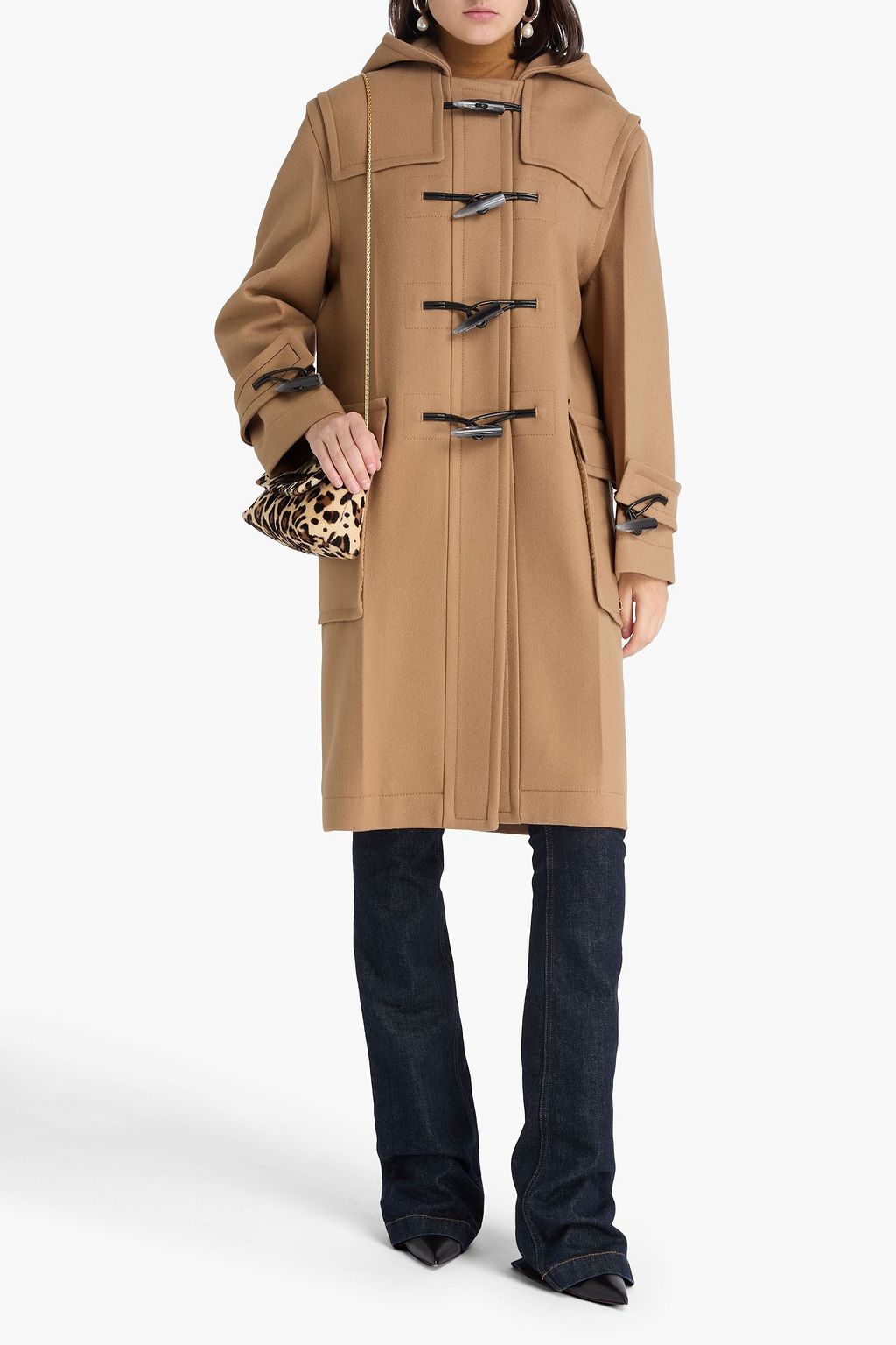 VICTORIA BECKHAM ウールフェルト フード付きコート