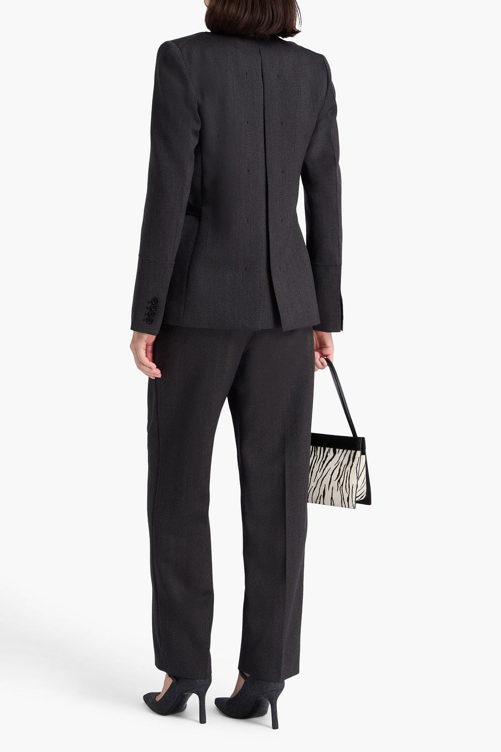 VICTORIA BECKHAM ウールツイル ブレザー ベルト付き