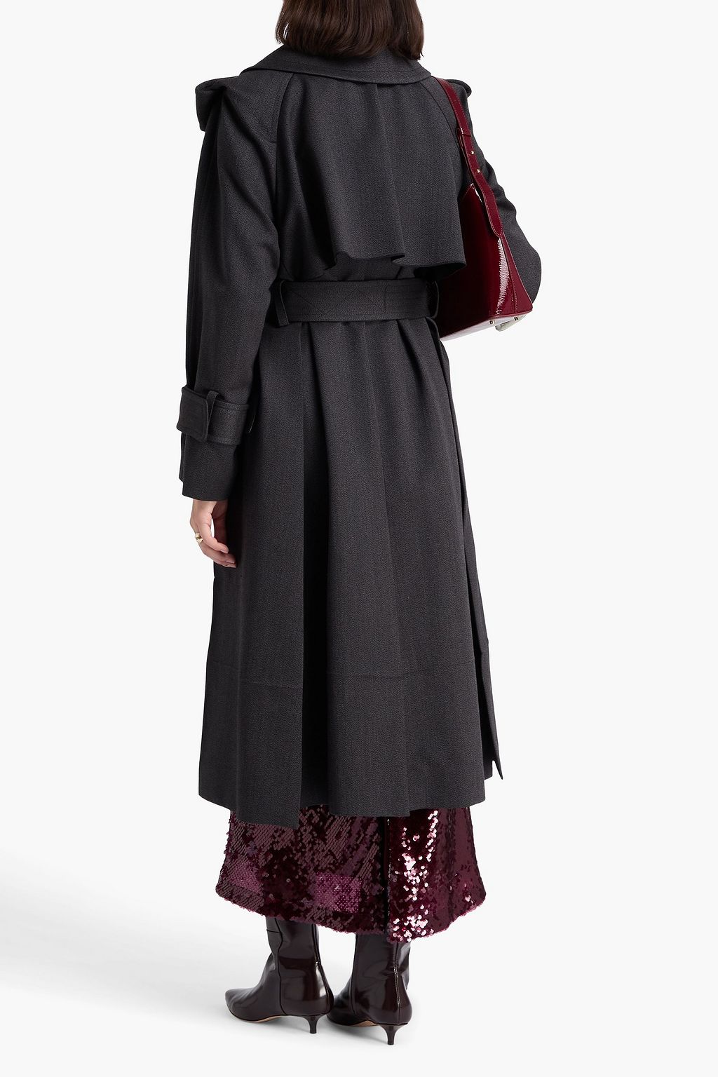 VICTORIA BECKHAM Wool-twill trench coat