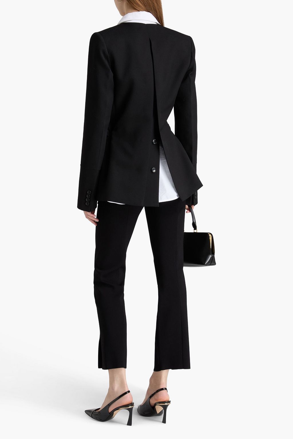 VICTORIA BECKHAM Belted piqué blazer