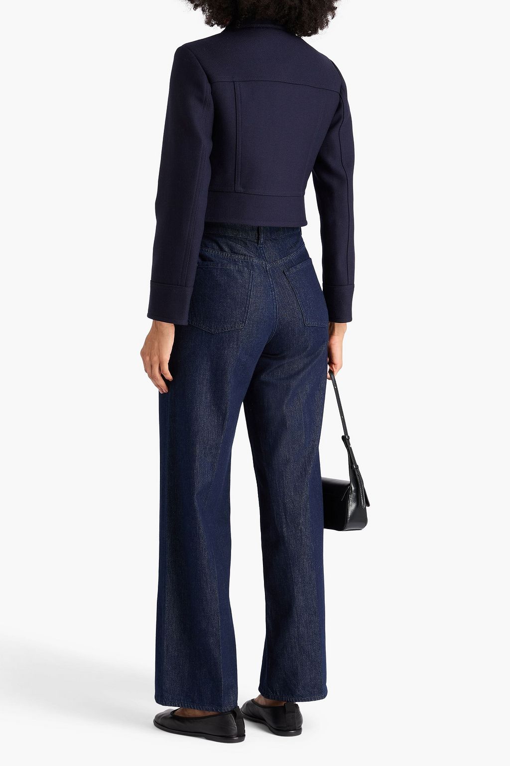JOSEPH Cranbrook cropped wool-blend twill jacket