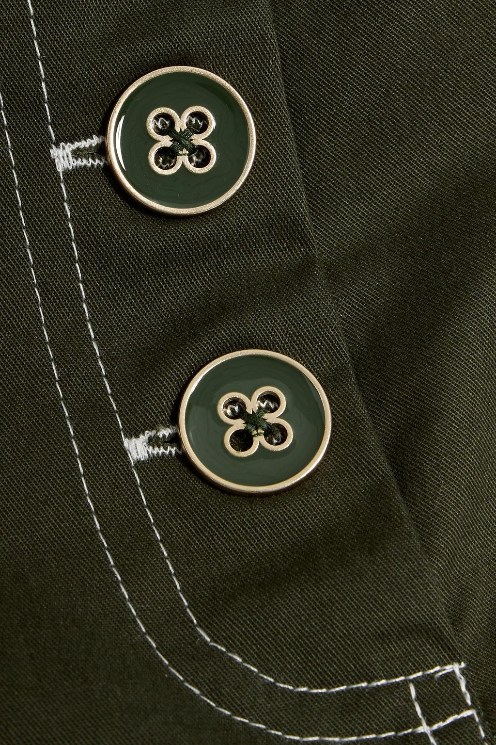 FARM RIO Cotton-twill wide-leg pants