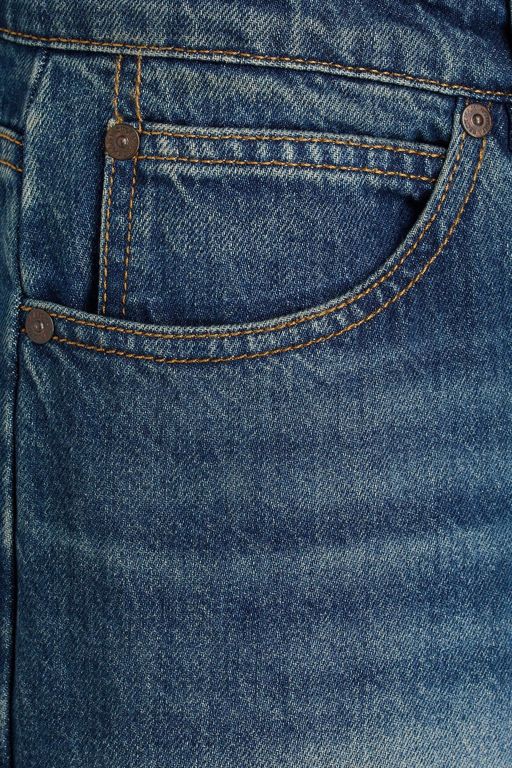 VICTORIA BECKHAM Faded high-rise straight-leg jeans
