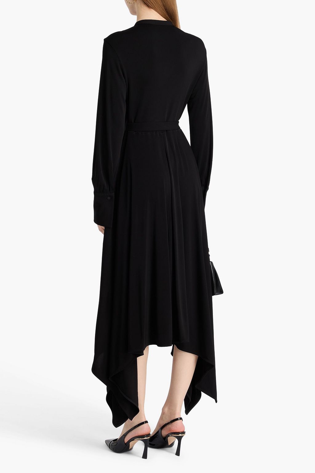 JOSEPH Flandre gathered jersey maxi dress